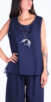 Fiocco Linen Top