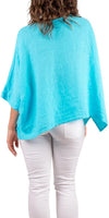 Lucy Blouse - Gigi Moda - Made in Italy # 100% Linen, Blouse, casual, free shipping, Gigi Moda, Kaftan, Linen, Made in Italy, OS, resort wear, spring, summer