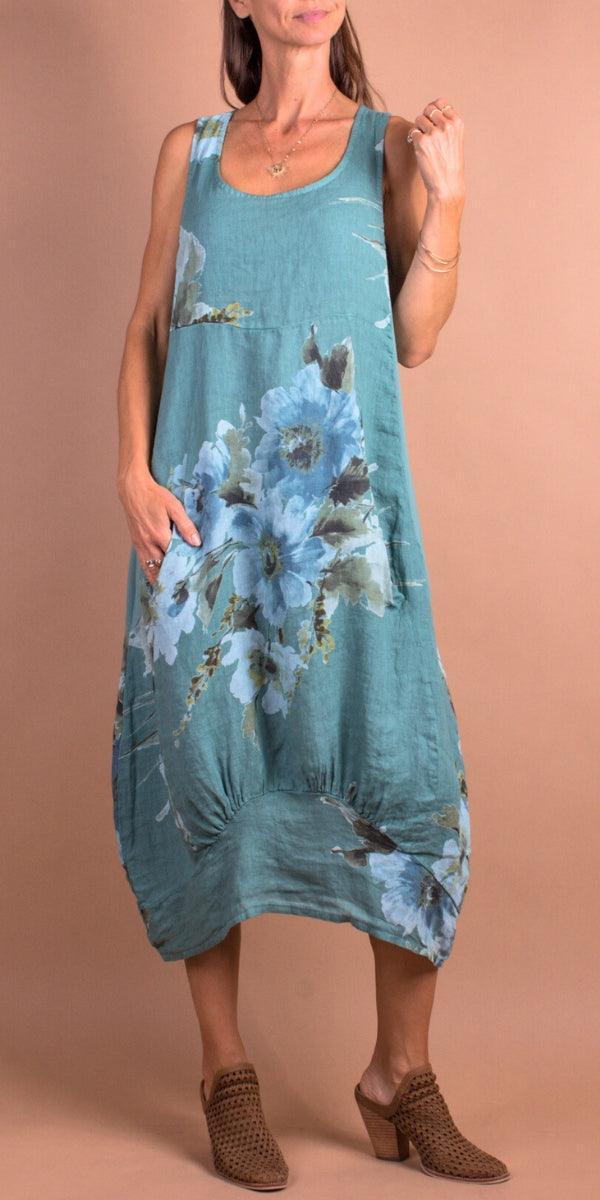 Luna Floral Print Dress Coral Luna Floral Print Dress Coral