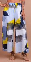 Giulana Brushstroke Capri Pants