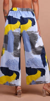 Giulana Brushstroke Capri Pants