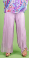 Jasmin Slit Pant - Gigi Moda - Made in Italy # fall, free shipping, Made in Italy, OS, resort, resort wear, Silk, Slit, spring, summer, winter
