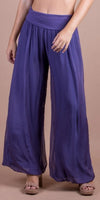 Jasmin Slit Pant - Gigi Moda - Made in Italy # fall, free shipping, Made in Italy, OS, resort, resort wear, Silk, Slit, spring, summer, winter