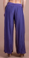 Jasmin Slit Pant - Gigi Moda - Made in Italy # fall, free shipping, Made in Italy, OS, resort, resort wear, Silk, Slit, spring, summer, winter