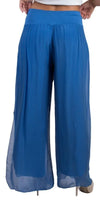 Jasmin Slit Pant - Gigi Moda - Made in Italy # fall, free shipping, Made in Italy, OS, resort, resort wear, Silk, Slit, spring, summer, winter