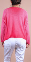 Emma Sweater - Gigi Moda - Made in Italy # Gigi Moda, Knit, knit sweater, Long Sleeve, made in italy, one size, Sweater, Top, V Neck