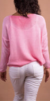 Emma Sweater - Gigi Moda - Made in Italy # Gigi Moda, Knit, knit sweater, Long Sleeve, made in italy, one size, Sweater, Top, V Neck