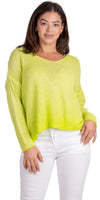 Emma Sweater - Gigi Moda - Made in Italy # Gigi Moda, Knit, knit sweater, Long Sleeve, made in italy, one size, Sweater, Top, V Neck
