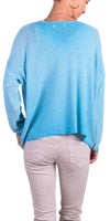 Emma Sweater - Gigi Moda - Made in Italy # Gigi Moda, Knit, knit sweater, Long Sleeve, made in italy, one size, Sweater, Top, V Neck