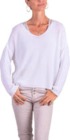 Emma Sweater - Gigi Moda - Made in Italy # Gigi Moda, Knit, knit sweater, Long Sleeve, made in italy, one size, Sweater, Top, V Neck