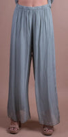 Angelo Silk Pant - Gigi Moda - Made in Italy # 100% Silk, bohemian, comfortable, Double Layer, Elastic Waist Palazzo, free shipping, Gigi Moda, Made in Italy, one size, palazzo, Pant, shop gigi moda, Silk, viscose