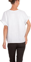 Tesorina Cotton Top - Gigi Moda - Made in Italy # 100% Cotton, Cotton, Gigi Moda, Made in Italy, one size, ruffled sleeves, shirt, spring, summer, Top