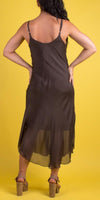Miele Midi Dress - Shop Gigi Moda - Made in Italy # adjustable straps, Dress, Gigi Moda, Made in Italy, midi dress, OS, resort, resort wear, Silk, Sleeveless, Spaghetti Strap, washable
