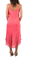 Miele Midi Dress - Gigi Moda - Made in Italy # adjustable straps, Dress, Gigi Moda, Made in Italy, midi dress, OS, resort, resort wear, Silk, Sleeveless, Spaghetti Strap, washable