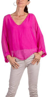 Isabetta Silk Crop Top - Gigi Moda - Made in Italy # italian clothing, made in italy, silk, silk blouse, womens clothing, womens tops