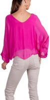 Isabetta Silk Crop Top - Gigi Moda - Made in Italy # italian clothing, made in italy, silk, silk blouse, womens clothing, womens tops