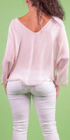 Isabetta Silk Crop Top - Gigi Moda - Made in Italy # italian clothing, made in italy, silk, silk blouse, womens clothing, womens tops