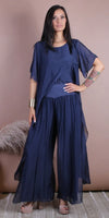 Brezza Silk Tunic - Gigi Moda - Made in Italy # crossover, Gigi Moda, italian blouse, Italian Clothing, italian fashion, italian tunic, made in Italy, silk panels, silk tunic, top, Tunic
