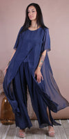 Brezza Silk Tunic - Gigi Moda - Made in Italy # crossover, Gigi Moda, italian blouse, Italian Clothing, italian fashion, italian tunic, made in Italy, silk panels, silk tunic, top, Tunic