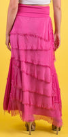Siena Maxi Skirt - Gigi Moda - Made in Italy # 8601, Free Shipping, Gigi Moda, Made in Italy, OS, Ruffle, Silk