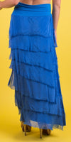 Siena Maxi Skirt - Gigi Moda - Made in Italy # 8601, Free Shipping, Gigi Moda, Made in Italy, OS, Ruffle, Silk