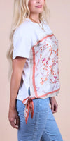 Foulard Cotton Top with Dragonflies