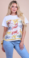 Foulard Cotton Top with Mythical Creatures