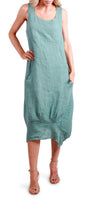Luna Dress - Gigi Moda - Made in Italy # 100% Linen, Dress, Gigi Moda, Linen, Made in Italy, OS, Pockets, Sleeveless