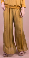 Jasmin Slit Pant - Gigi Moda - Made in Italy # fall, free shipping, Made in Italy, OS, resort, resort wear, Silk, Slit, spring, summer, winter