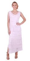 Siena Maxi Dress - Gigi Moda - Made in Italy # 100% Silk, Dress, Gigi Moda, Made in Italy, Maxi Dress, MOB DRESS, MOG DRESS, MOTHER OF GROOM DRESS, MOTHER OF THE BRIDE DRESS, one size, OS, Ruffle, ruffle dress, ruffled hem, RUFFLED DRESS, ruffles, Silk, Sleeveless, Tier Ruffle, tiered ruffle
