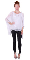 Seta Cara Kaftan - Gigi Moda - Made in Italy # 100% Silk, Blouse, Kaftan, Made in Italy, OS, resort, resort wear, Silk