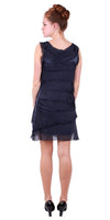 Siena Sleeveless Dress - Gigi Moda - Made in Italy # 100% Silk, ASSYMETRICAL RUFFLE DRESS, Dress, Gigi Moda, Made in Italy, MOB DRESS, MOD, MOG, MOG DRESS, MOTHER OF GROOM DRESS, MOTHER OF THE BRIDE DRESS, one size, OS, RUFFLE DRESS ITALY, RUFFLED DRESS, ruffles, RUFFLES DRESS, Silk, Sleeveless, SLEEVELESS DRESS, TIERED RUFFLED DRESS