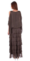Siena Maxi Skirt - Gigi Moda - Made in Italy # 8601, Free Shipping, Gigi Moda, Made in Italy, OS, Ruffle, Silk