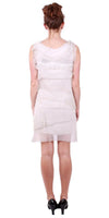 Siena Sleeveless Dress - Gigi Moda - Made in Italy # 100% Silk, ASSYMETRICAL RUFFLE DRESS, Dress, Gigi Moda, Made in Italy, MOB DRESS, MOD, MOG, MOG DRESS, MOTHER OF GROOM DRESS, MOTHER OF THE BRIDE DRESS, one size, OS, RUFFLE DRESS ITALY, RUFFLED DRESS, ruffles, RUFFLES DRESS, Silk, Sleeveless, SLEEVELESS DRESS, TIERED RUFFLED DRESS