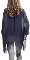 Seta Cara Kaftan - Gigi Moda - Made in Italy # 100% Silk, Blouse, Kaftan, Made in Italy, OS, resort, resort wear, Silk
