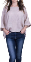 Lucy Blouse - Gigi Moda - Made in Italy # 100% Linen, Blouse, casual, free shipping, Gigi Moda, Kaftan, Linen, Made in Italy, OS, resort wear, spring, summer