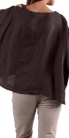 Lucy Blouse - Gigi Moda - Made in Italy # 100% Linen, Blouse, casual, free shipping, Gigi Moda, Kaftan, Linen, Made in Italy, OS, resort wear, spring, summer