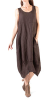 Luna Dress - Gigi Moda - Made in Italy # 100% Linen, Dress, Gigi Moda, Linen, Made in Italy, OS, Pockets, Sleeveless