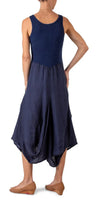 Rosalia Dress - Gigi Moda - Made in Italy # 100% Linen, Dress, free shipping, Gigi Moda, italian dress, Linen, linen dress, Long, Made in Italy, one size, OS, resort, resort wear, Sleeveless, washable