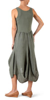 Rosalia Dress - Gigi Moda - Made in Italy # 100% Linen, Dress, free shipping, Gigi Moda, italian dress, Linen, linen dress, Long, Made in Italy, one size, OS, resort, resort wear, Sleeveless, washable
