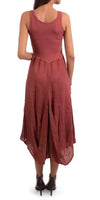 Rosalia Dress - Gigi Moda - Made in Italy # 100% Linen, Dress, free shipping, Gigi Moda, italian dress, Linen, linen dress, Long, Made in Italy, one size, OS, resort, resort wear, Sleeveless, washable