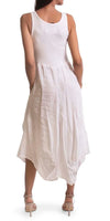 Rosalia Dress - Gigi Moda - Made in Italy # 100% Linen, Dress, free shipping, Gigi Moda, italian dress, Linen, linen dress, Long, Made in Italy, one size, OS, resort, resort wear, Sleeveless, washable