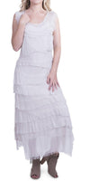 Siena Maxi Dress - Gigi Moda - Made in Italy # 100% Silk, Dress, Gigi Moda, Made in Italy, Maxi Dress, MOB DRESS, MOG DRESS, MOTHER OF GROOM DRESS, MOTHER OF THE BRIDE DRESS, one size, OS, Ruffle, ruffle dress, ruffled hem, RUFFLED DRESS, ruffles, Silk, Sleeveless, Tier Ruffle, tiered ruffle