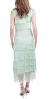Siena Maxi Dress - Gigi Moda - Made in Italy # 100% Silk, Dress, Gigi Moda, Made in Italy, Maxi Dress, MOB DRESS, MOG DRESS, MOTHER OF GROOM DRESS, MOTHER OF THE BRIDE DRESS, one size, OS, Ruffle, ruffle dress, ruffled hem, RUFFLED DRESS, ruffles, Silk, Sleeveless, Tier Ruffle, tiered ruffle