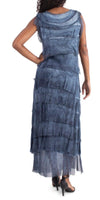 Siena Maxi Dress - Gigi Moda - Made in Italy # 100% Silk, Dress, Gigi Moda, Made in Italy, Maxi Dress, MOB DRESS, MOG DRESS, MOTHER OF GROOM DRESS, MOTHER OF THE BRIDE DRESS, one size, OS, Ruffle, ruffle dress, ruffled hem, RUFFLED DRESS, ruffles, Silk, Sleeveless, Tier Ruffle, tiered ruffle