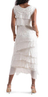 Siena Maxi Dress - Gigi Moda - Made in Italy # 100% Silk, Dress, Gigi Moda, Made in Italy, Maxi Dress, MOB DRESS, MOG DRESS, MOTHER OF GROOM DRESS, MOTHER OF THE BRIDE DRESS, one size, OS, Ruffle, ruffle dress, ruffled hem, RUFFLED DRESS, ruffles, Silk, Sleeveless, Tier Ruffle, tiered ruffle