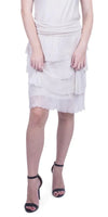 Siena Short Skirt - Gigi Moda - Made in Italy # 100% Silk, Made in Italy, OS, Ruffle, Silk, Skirt