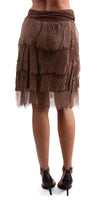 Siena Short Skirt - Gigi Moda - Made in Italy # 100% Silk, Made in Italy, OS, Ruffle, Silk, Skirt