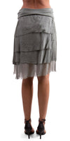 Siena Short Skirt - Gigi Moda - Made in Italy # 100% Silk, Made in Italy, OS, Ruffle, Silk, Skirt