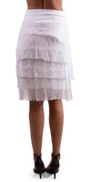 Siena Short Skirt - Gigi Moda - Made in Italy # 100% Silk, Made in Italy, OS, Ruffle, Silk, Skirt